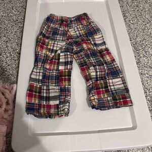 Kids Plaid  Pants - Red, Blue, Green